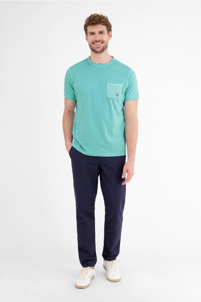 T SHIRT MET BORSTZAK 2543036 456 COASTAL BLUE